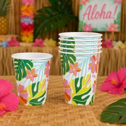 Luau Vibes Party Cups - 8 PK